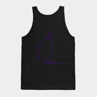 Don't fit in, just like this cat! Tank Top